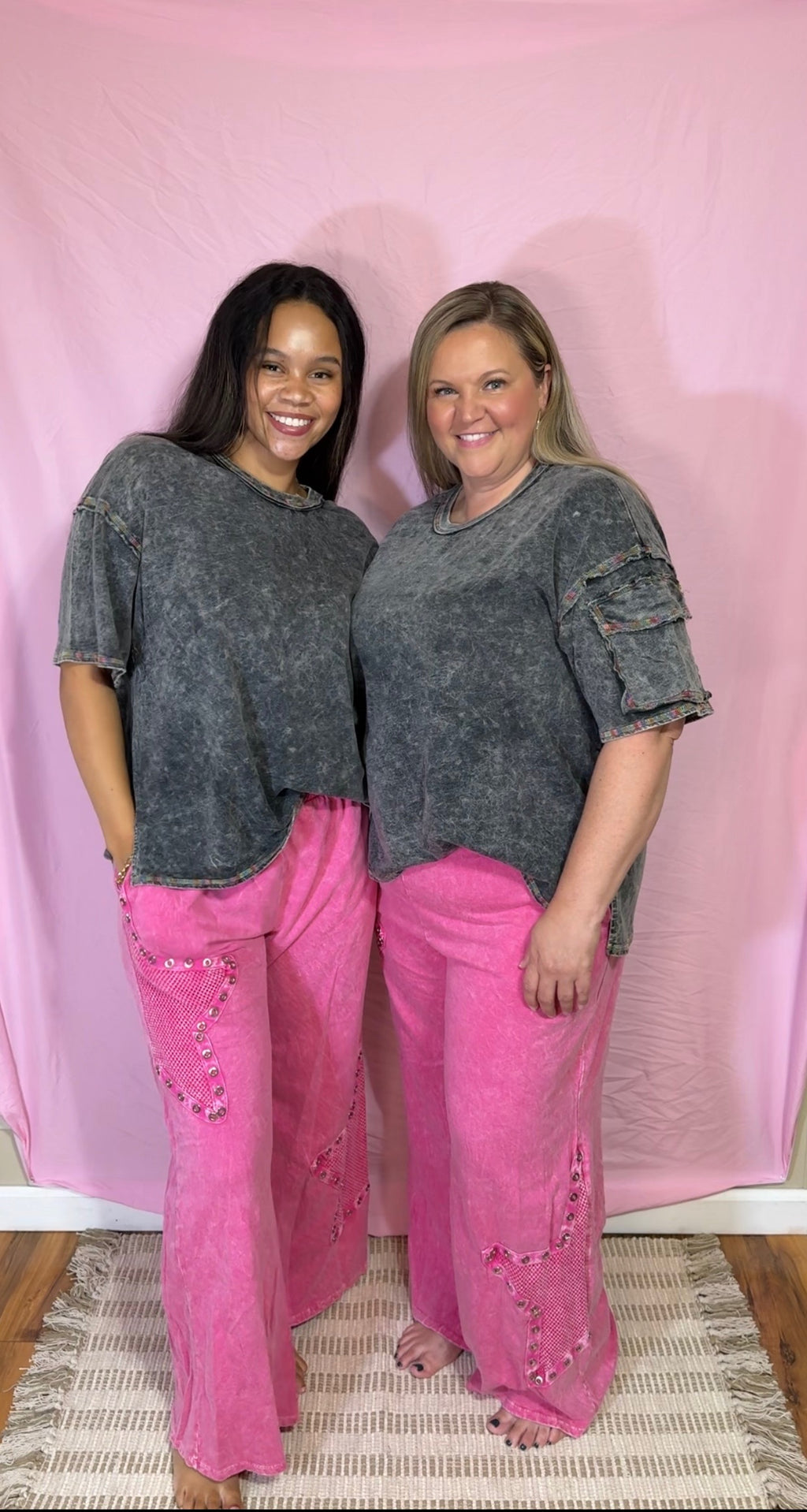 Minerwashed Mesh Star Pants